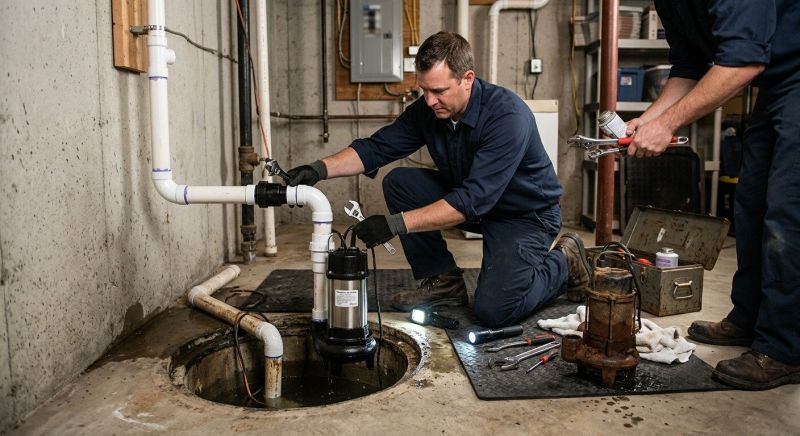 Sump Pump Replacement in Manchester, NH